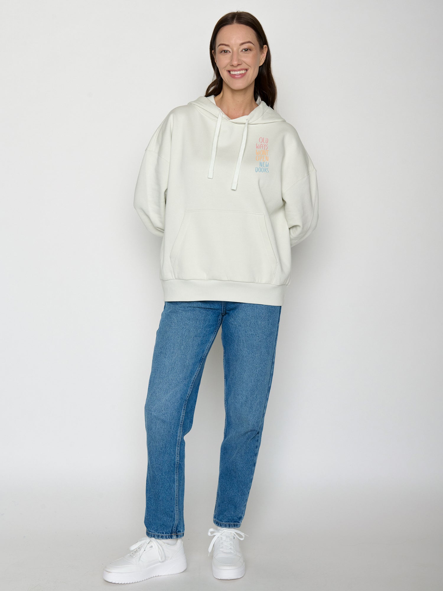 Moonstone: Lässiger Hoodie aus Bio-Baumwolle für Damen [22305]