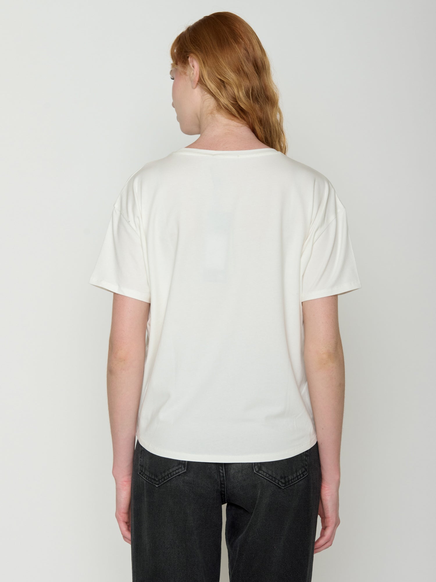 Moonstone: Lässiges T-Shirt aus Bio-Baumwoll-Mix für Damen [22342]