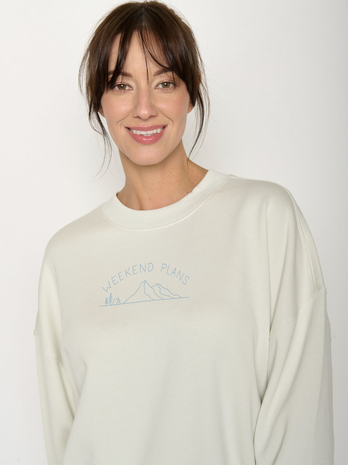 Moonstone: Lässiges Sweatshirt aus Bio-Baumwolle für Damen [22360]