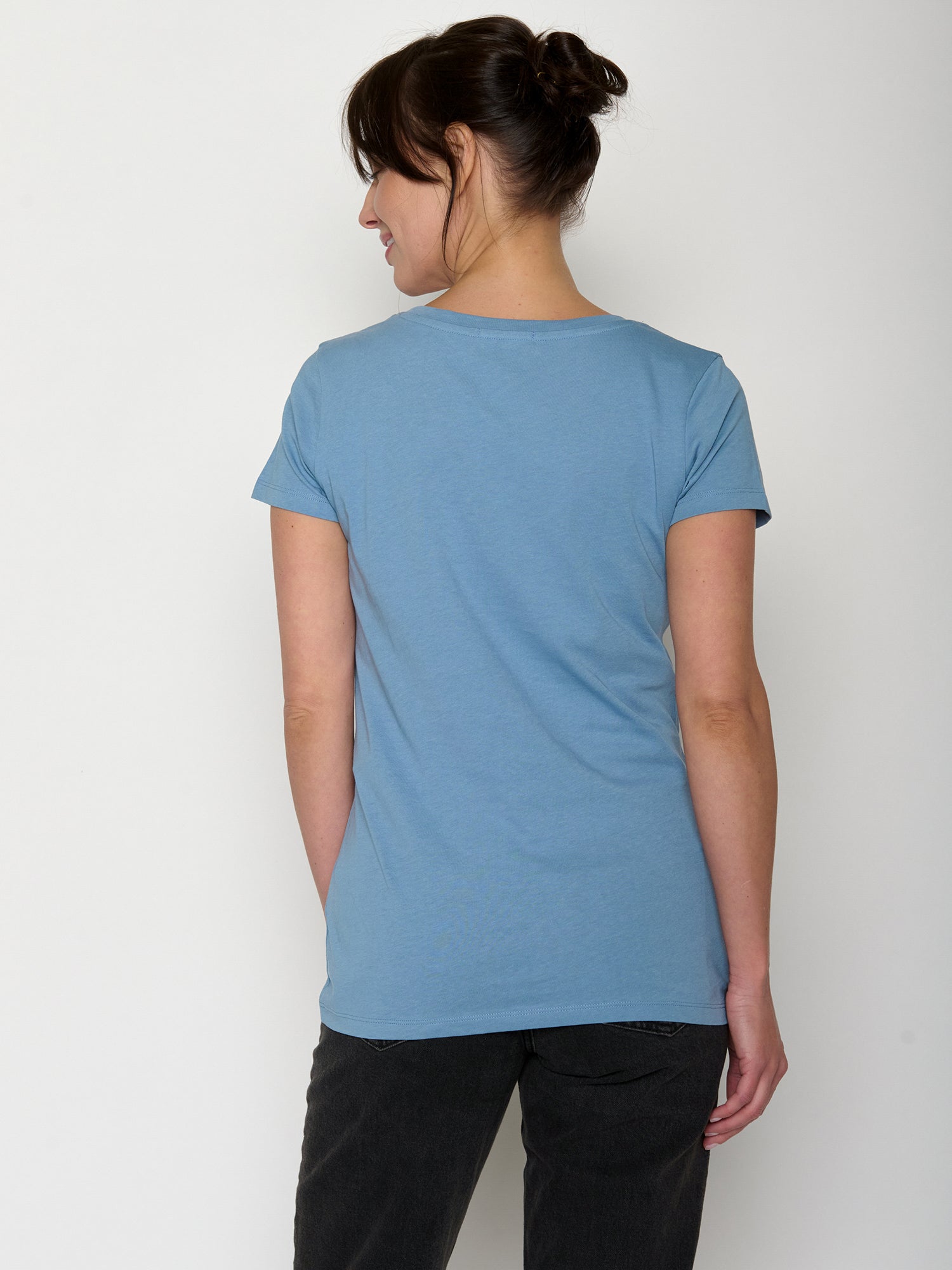 Glacier Blue : Sportliches T-Shirt aus Bio-Baumwolle für Damen [22370]