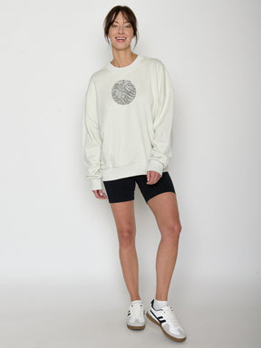 Moonstone: Lässiges Sweatshirt aus Bio-Baumwolle für Damen [22377]