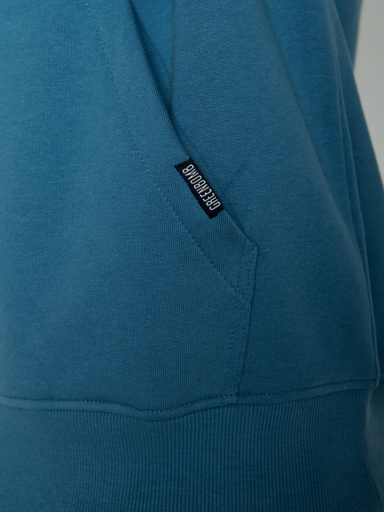 Tidal Blue: Gemütlicher Hoodie aus Bio-Baumwolle für Herren [22435]