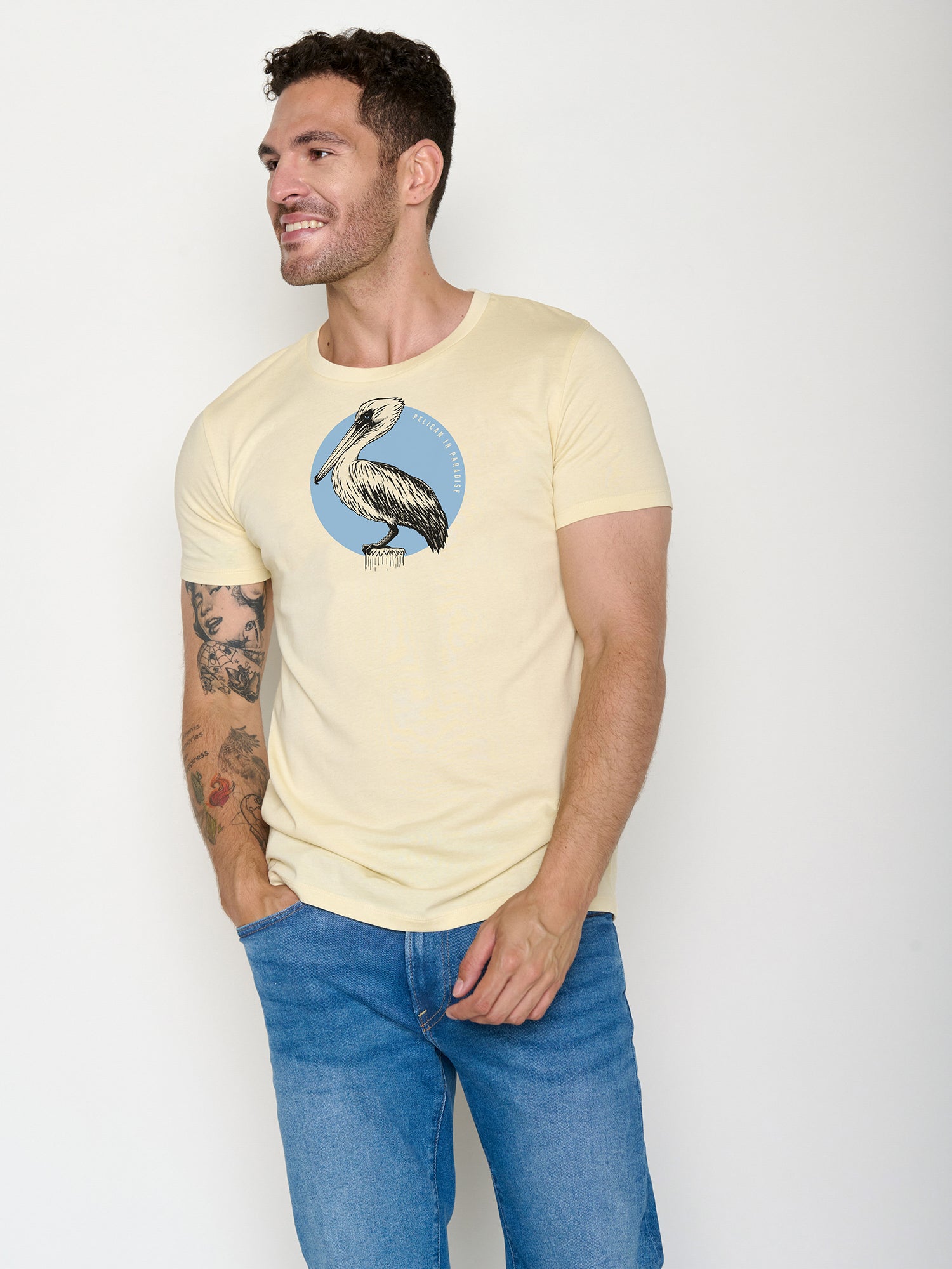 Vanilla Ice: Sportliches T-Shirt aus Bio-Baumwolle für Herren [22441]