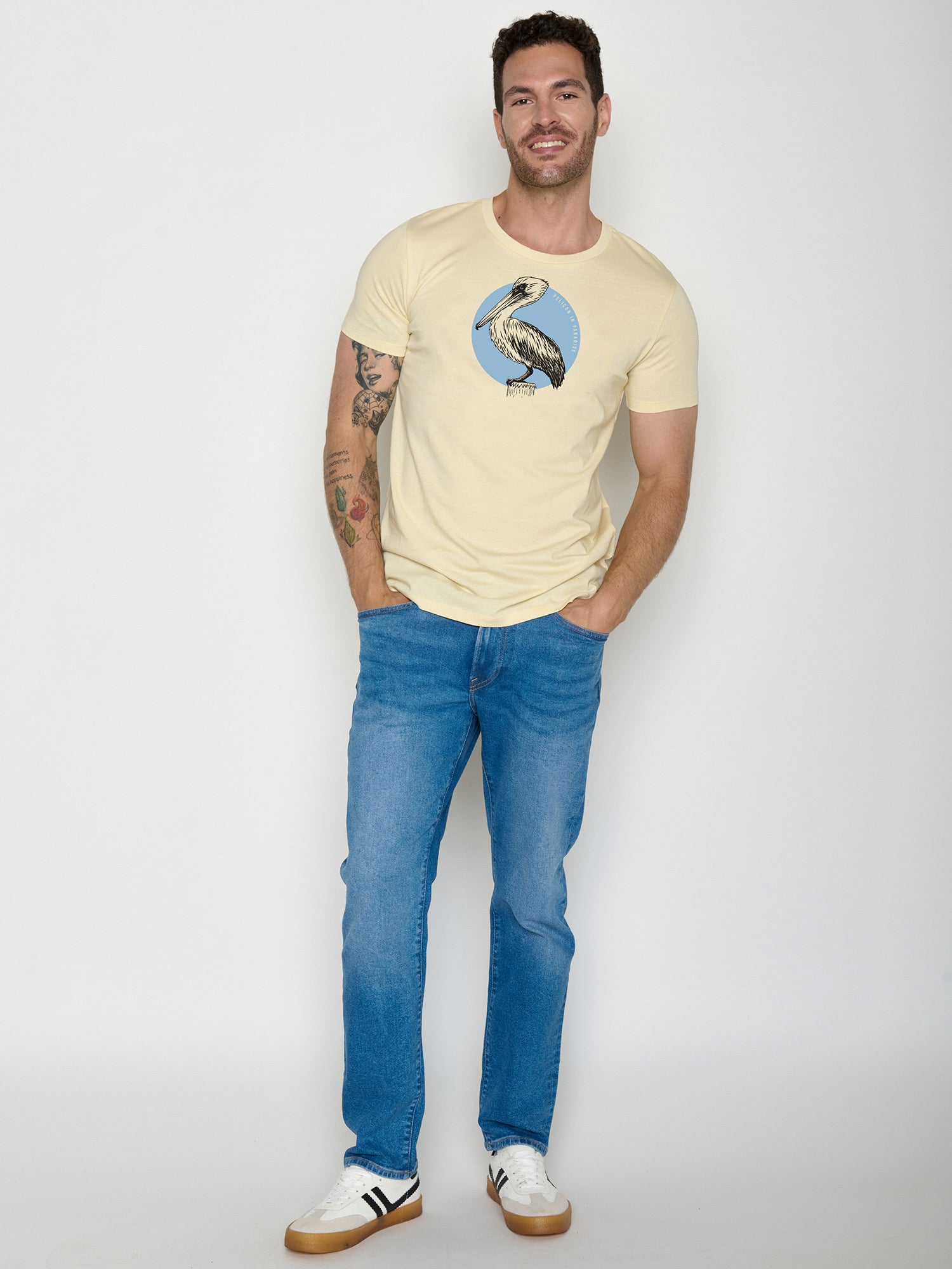 Vanilla Ice: Sportliches T-Shirt aus Bio-Baumwolle für Herren [22443]