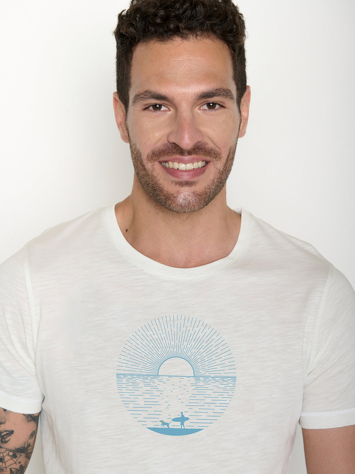 Moonstone: Sportliches T-Shirt aus Bio-Baumwolle für Herren [22454]