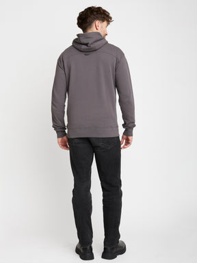 Grau:  Gemütlicher Hoodie aus Bio-Baumwolle für Herren [22618]