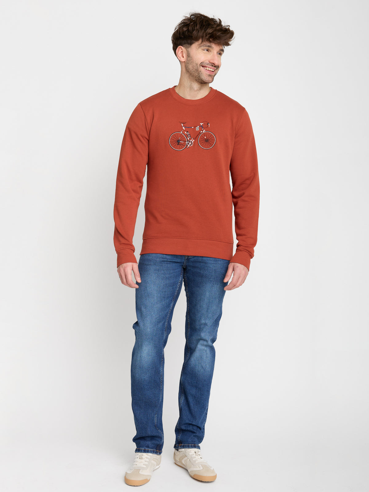 Grau:  Gemütliches Sweatshirt aus Bio-Baumwolle für Herren [22621]