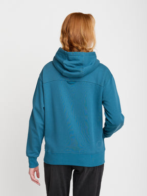 Blau:  Gemütlicher Hoodie aus Bio-Baumwoll Mix für Damen [22629]