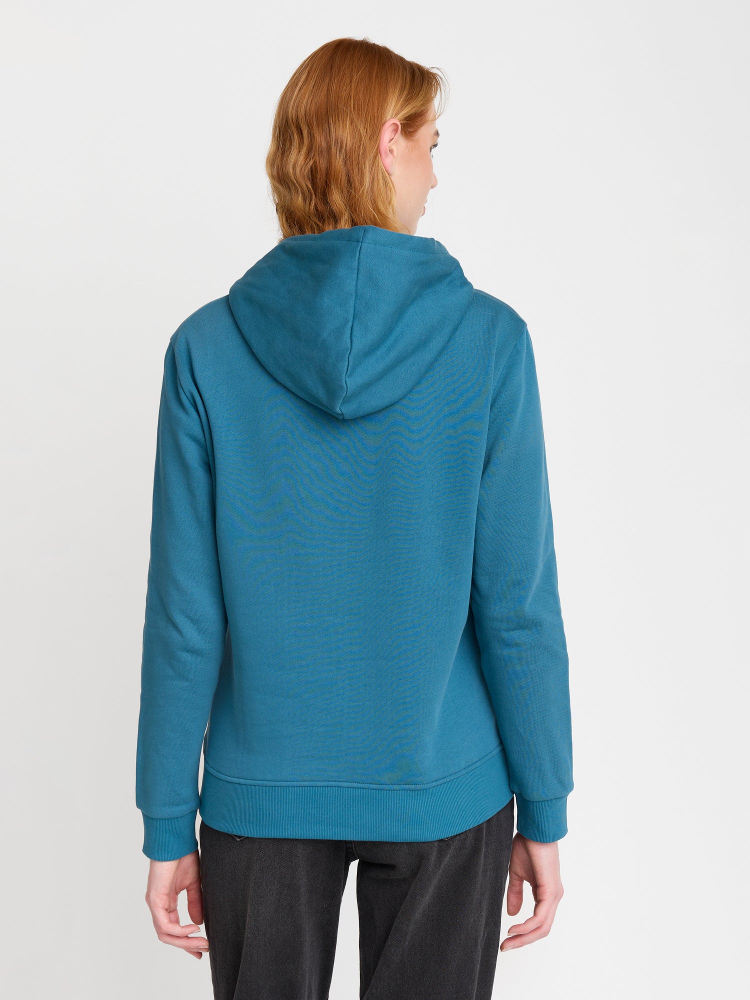 Blau:  Gemütlicher Hoodie aus Bio-Baumwolle für Damen [22635]