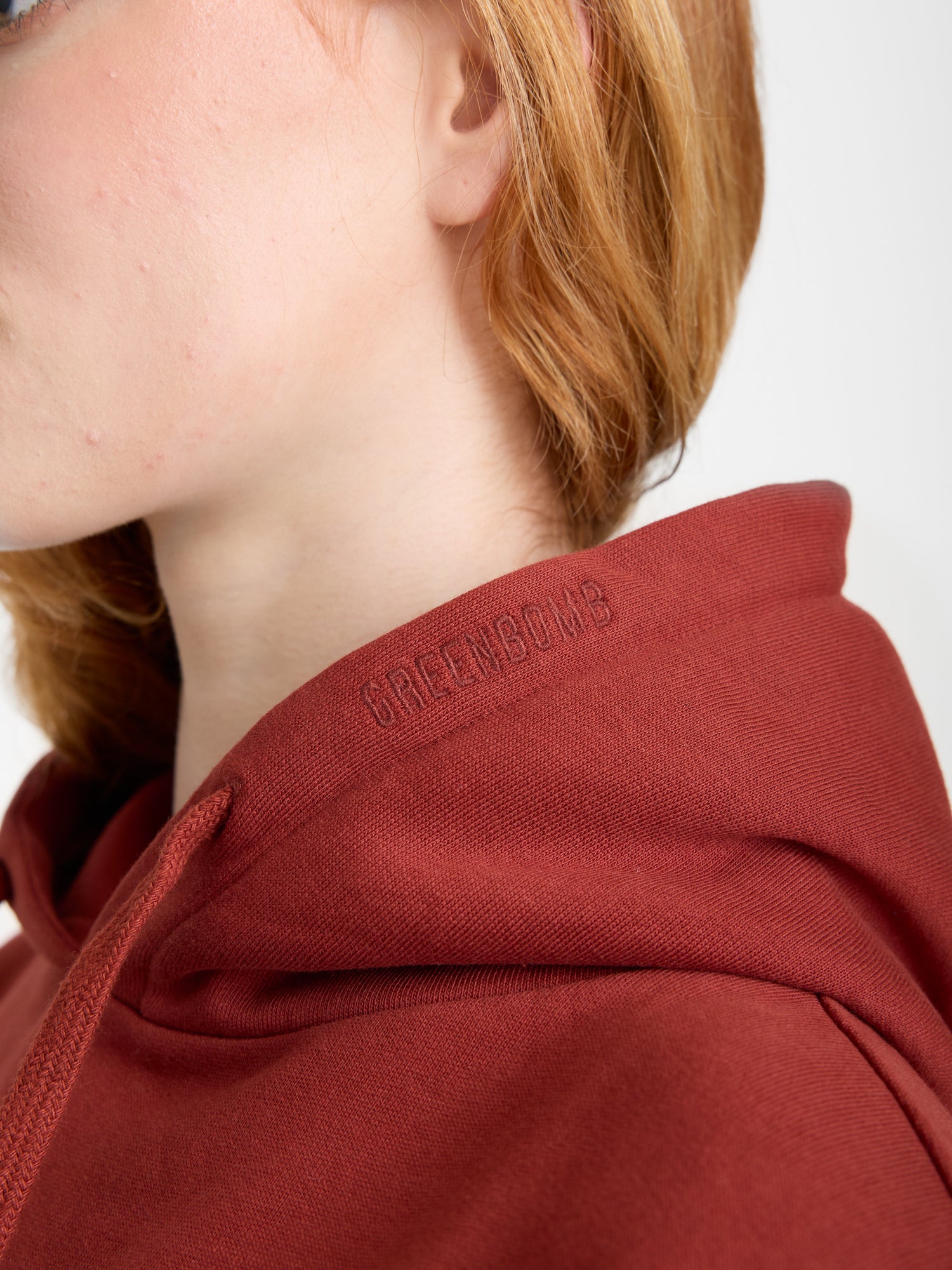 Rot:  Gemütlicher Hoodie aus Bio-Baumwoll Mix für Damen [22641]