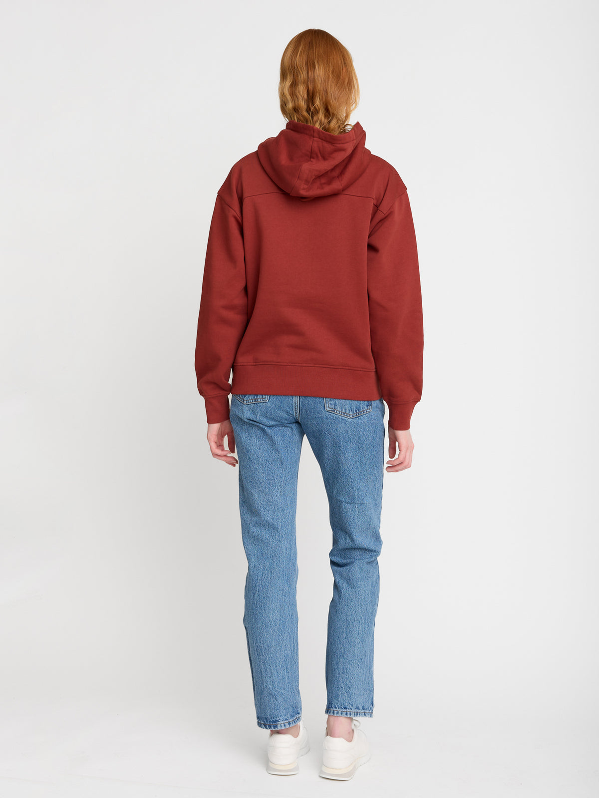 Rot:  Gemütlicher Hoodie aus Bio-Baumwoll Mix für Damen [22693]