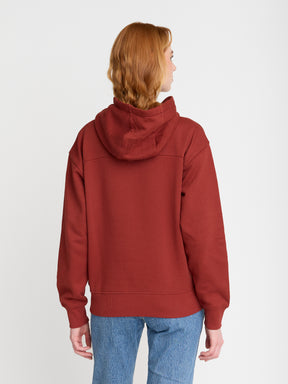 Rot:  Gemütlicher Hoodie aus Bio-Baumwoll Mix für Damen [22694]