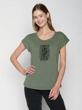 Grau:  Sportliches T-Shirt aus Bio-Baumwolle für Damen [22713]