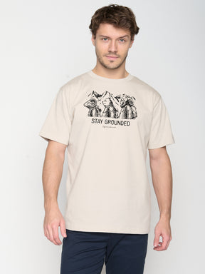 Weiß:  Lässiges T-Shirt aus Bio-Baumwolle für Herren [22724]