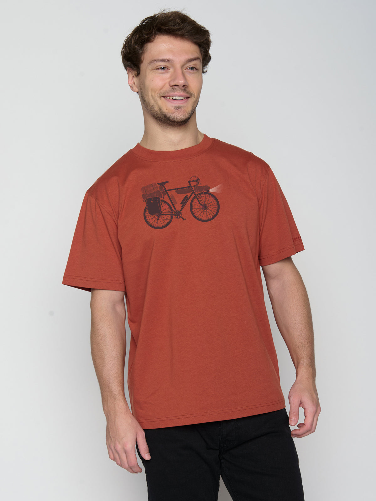 Grau:  Lässiges T-Shirt aus Bio-Baumwolle für Herren [22790]