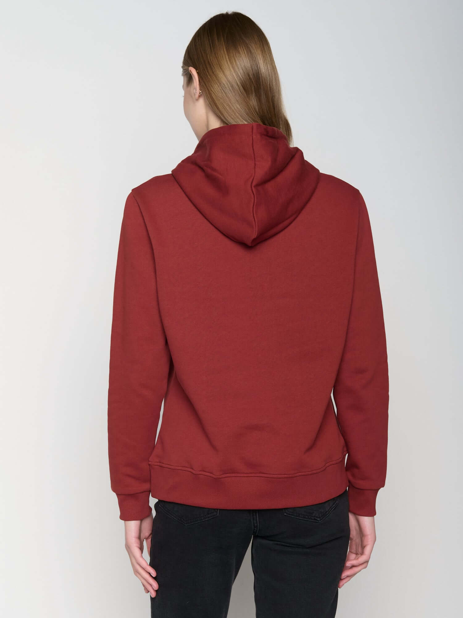 Red Berry: Gemütlicher Hoodie aus Bio-Baumwolle für Damen [22822]