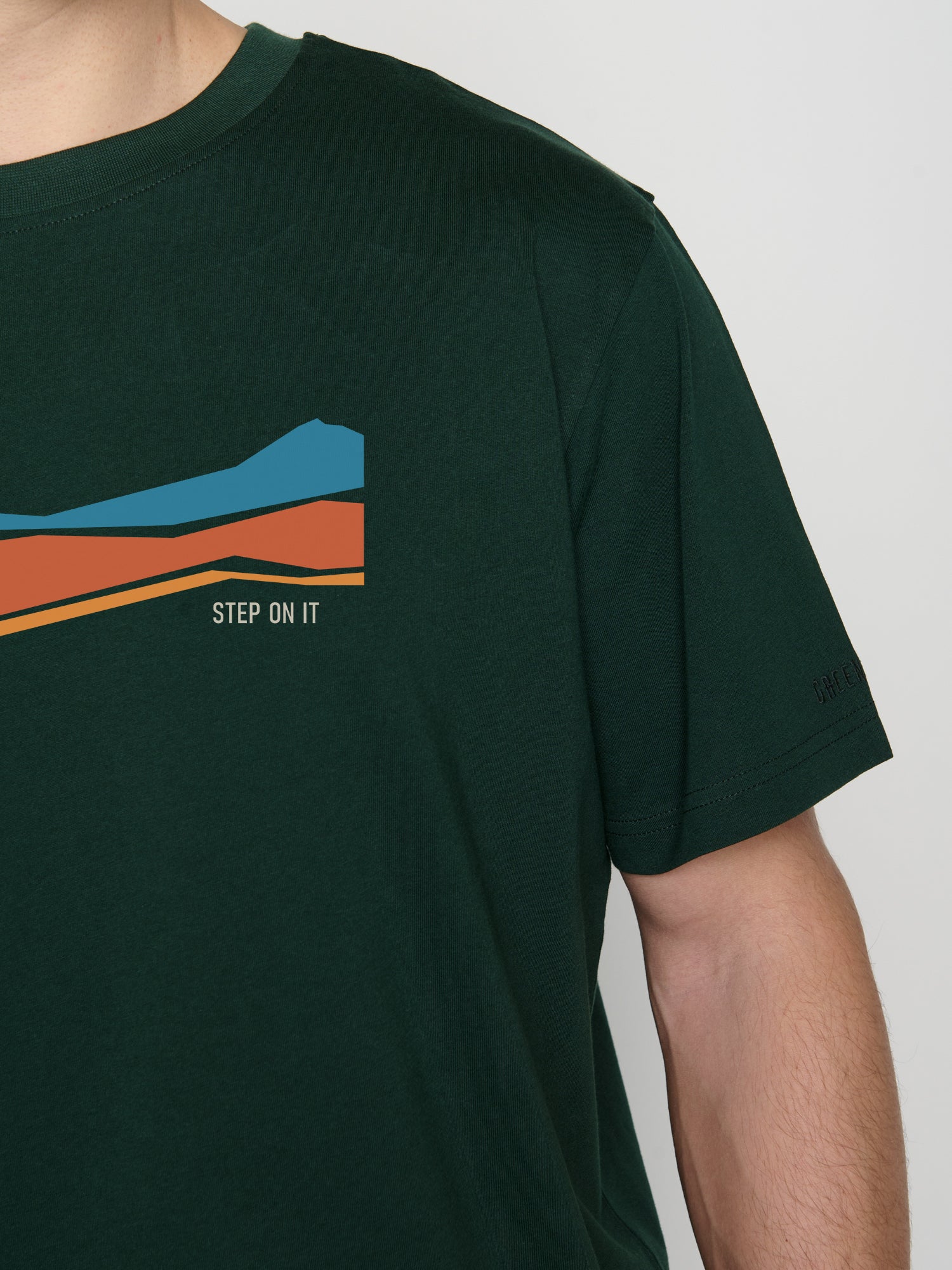 Dark Forest: Lässiges Oversize-T-Shirt aus Bio-Baumwolle für Herren [22850]