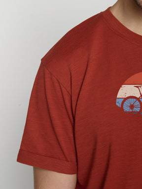 Grau:  Lässiges T-Shirt aus Bio-Baumwoll Mix für Herren [22874]