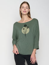 Grau:  Gemütliches Longsleeve aus Viskose (LENZING™ ECOVERO™) Mix für Damen [22899]