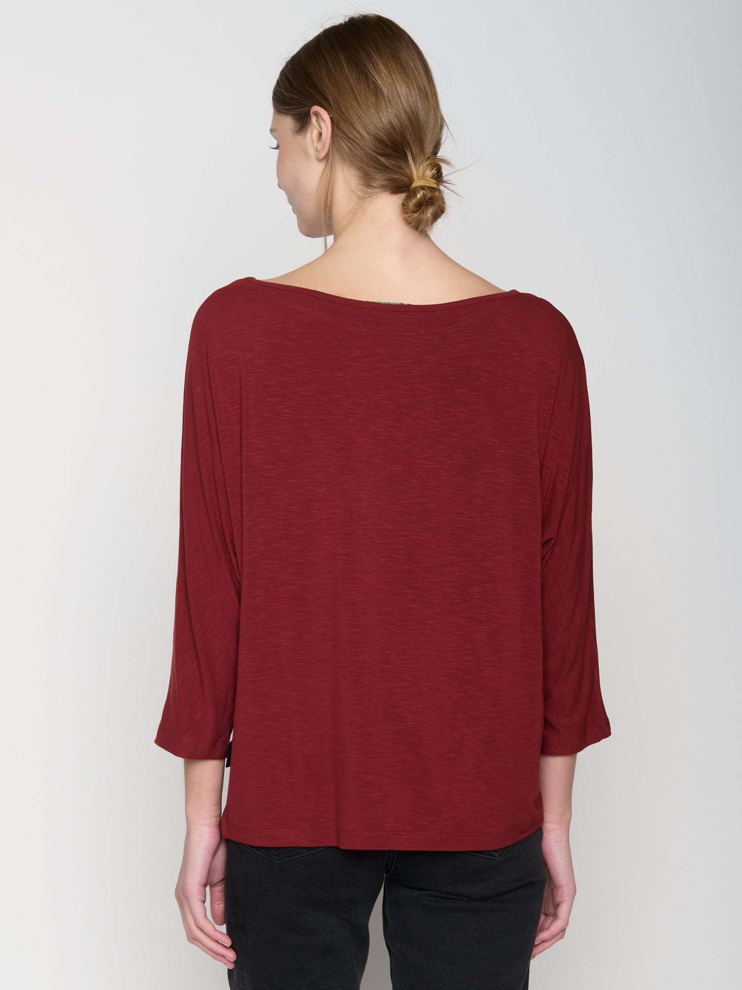 Red Berry: Gemütliches Longsleeve aus Viskose (LENZING™ ECOVERO™) Mix für Damen [22914]