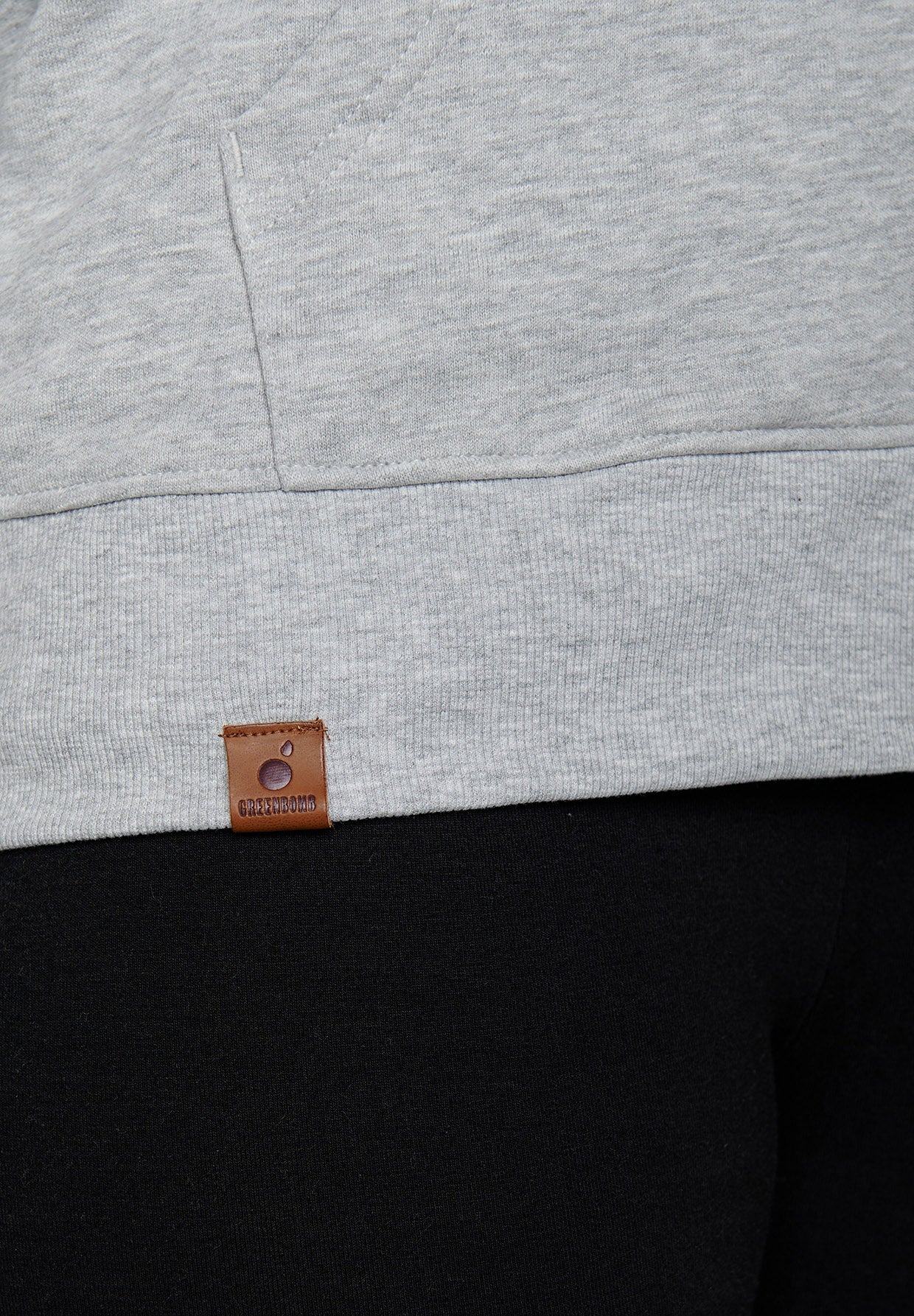 Heather Grey: Gemütliche Zipjacke aus Bio-Baumwolle für Damen [222]