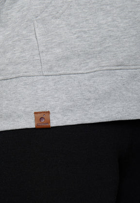 Heather Grey: Gemütliche Zipjacke aus Bio-Baumwolle für Damen [222]