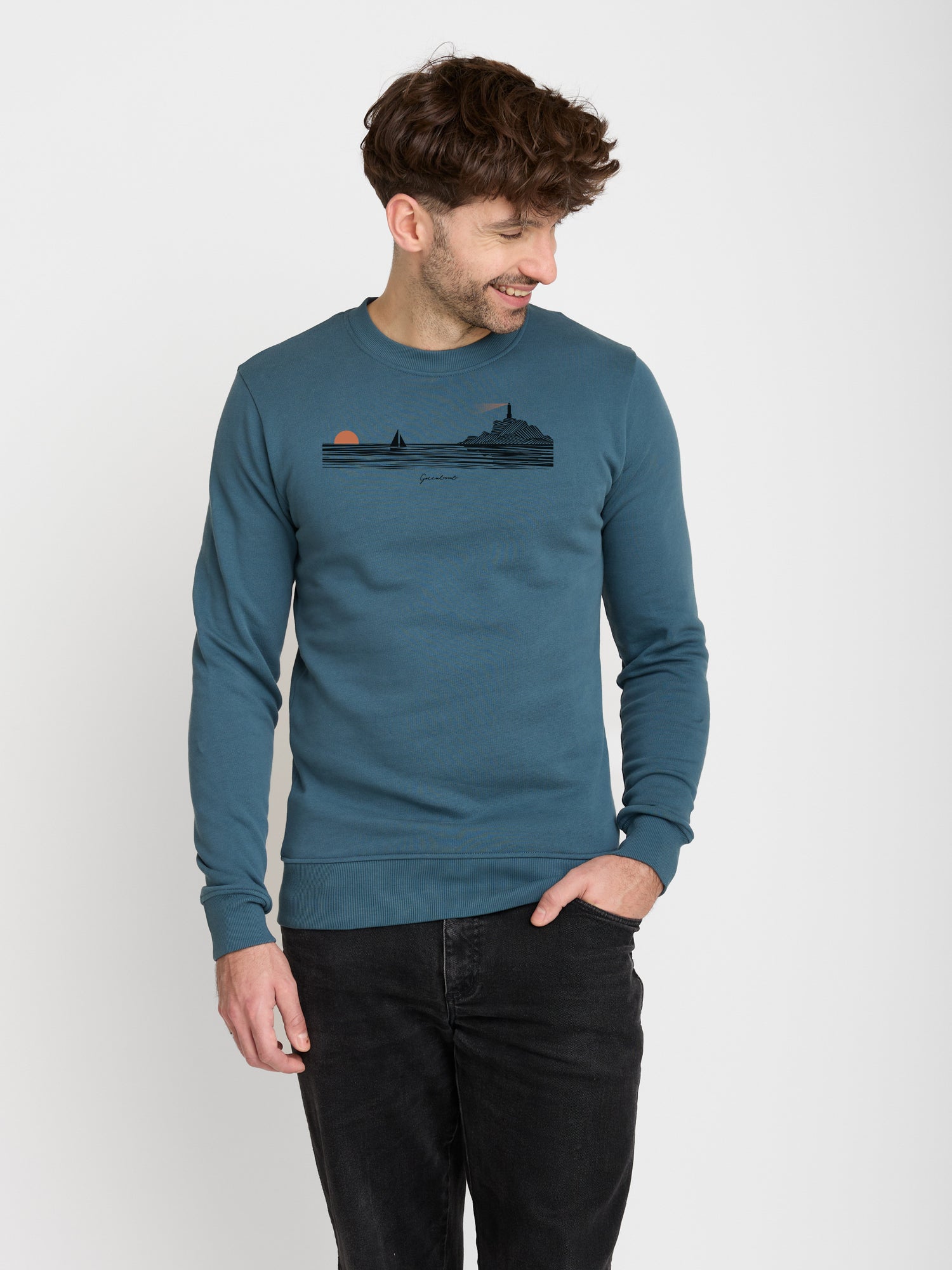 Blue Stone: Gemütliches Sweatshirt aus Bio-Baumwolle für Herren [23000]