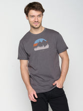 Grau:  Lässiges T-Shirt aus Bio-Baumwoll Mix für Herren [23009]
