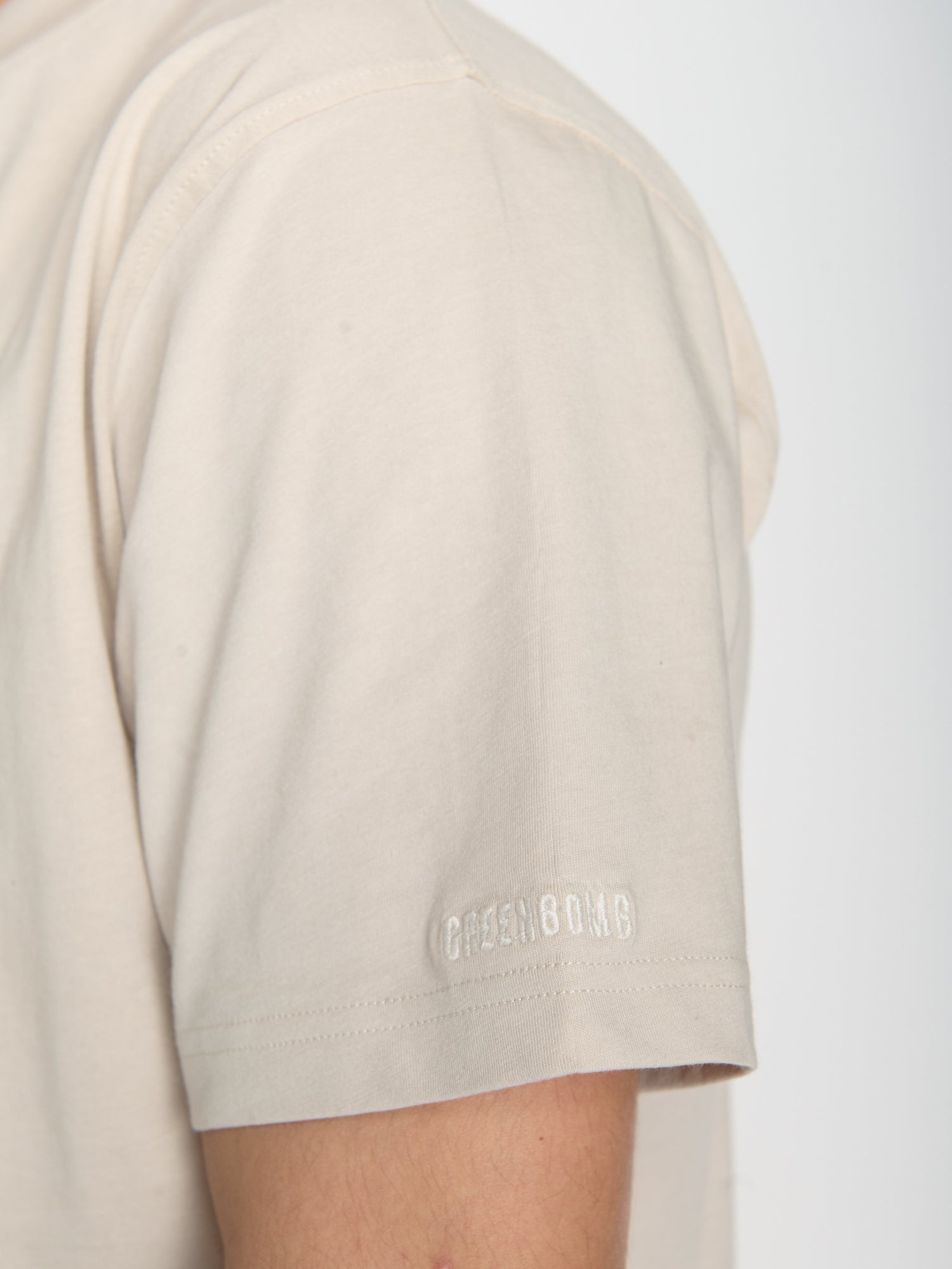 Weiß:  Lässiges T-Shirt aus Bio-Baumwolle für Herren [23042]