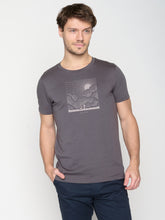 Grau:  Sportliches T-Shirt aus Bio-Baumwolle für Herren [23046]