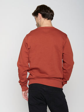 Dark Clay: Gemütliches Sweatshirt aus Bio-Baumwolle für Herren [23057]