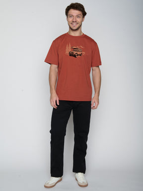 Grau:  Lässiges T-Shirt aus Bio-Baumwolle für Herren [23061]