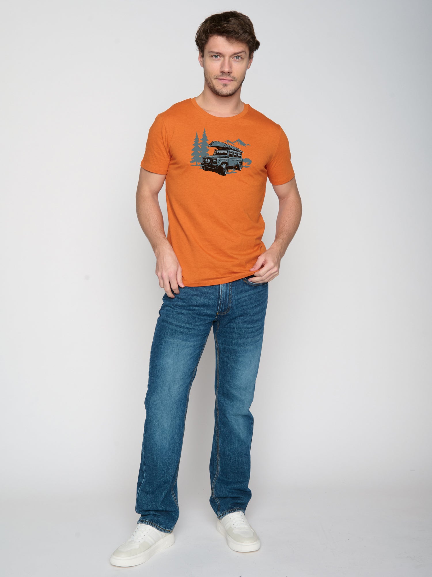 Orang:  Sportliches T-Shirt aus Bio-Baumwolle für Herren [23065]