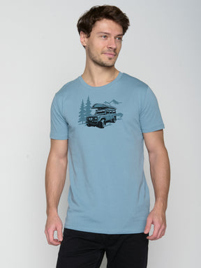 Citadel Blue: Sportliches T-Shirt aus Bio-Baumwolle für Herren [23066]