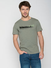 Olive: Lässiges T-Shirt aus Bio-Baumwolle für Herren [23085]