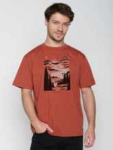 Rot:  Lässiges T-Shirt aus Bio-Baumwolle für Herren [23094]