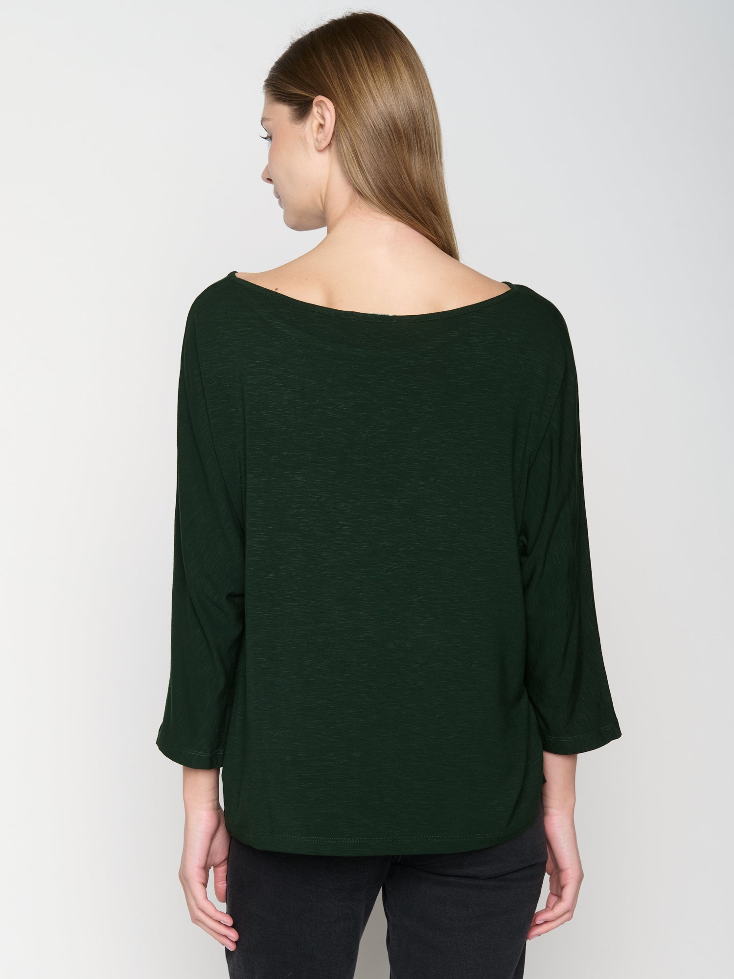 Grün:  Gemütliches Longsleeve aus Viskose (LENZING™ ECOVERO™) Mix für Damen [23124]