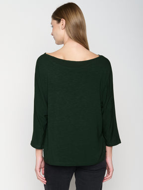 Grün:  Gemütliches Longsleeve aus Viskose (LENZING™ ECOVERO™) Mix für Damen [23124]