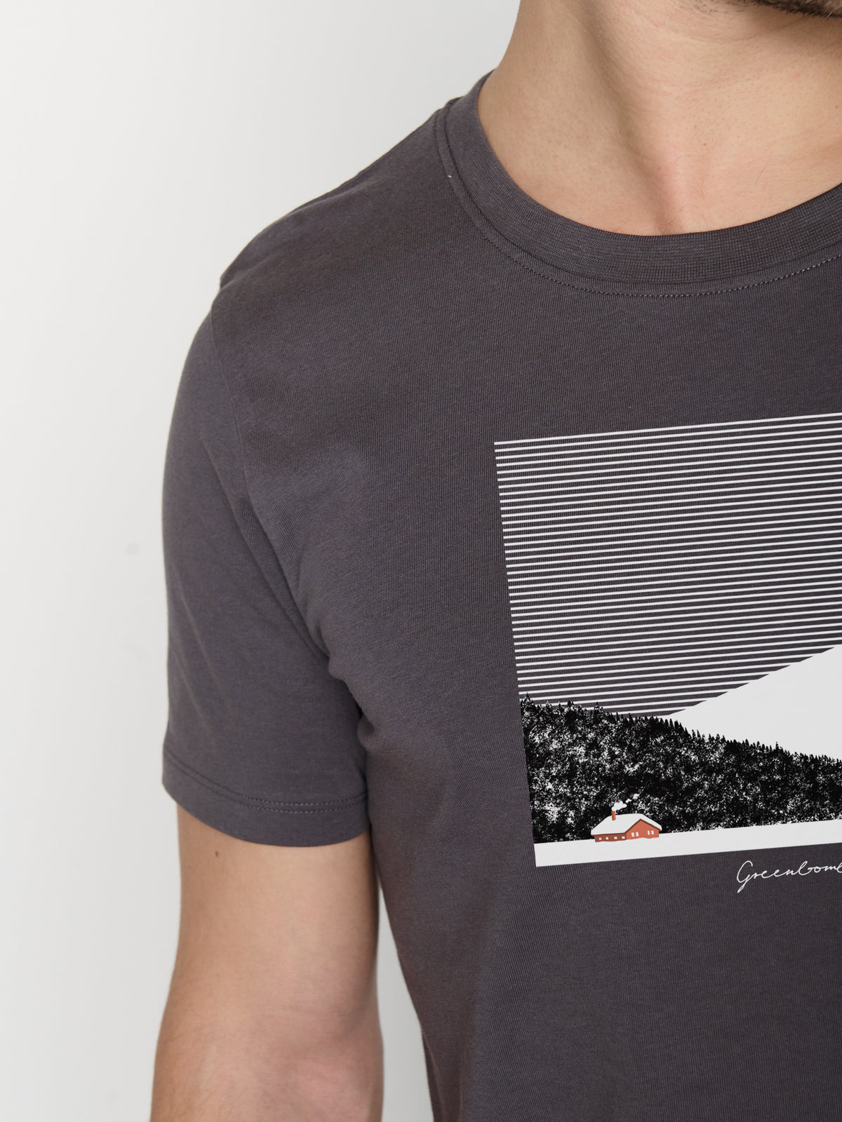 Grau:  Sportliches T-Shirt aus Bio-Baumwolle für Herren [23152]