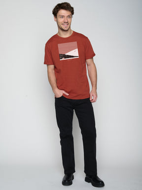 Grau:  Lässiges T-Shirt aus Bio-Baumwoll Mix für Herren [23165]