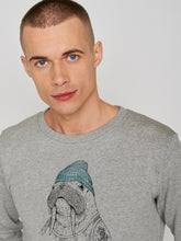 Heather Grey: Gemütliches Sweatshirt aus Bio-Baumwolle für Herren [24702]