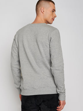 Heather Grey: Gemütliches Sweatshirt aus Bio-Baumwolle für Herren [24704]