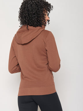 Wood Bark: Gemütliche Zipjacke aus Bio-Baumwolle für Damen [24713]