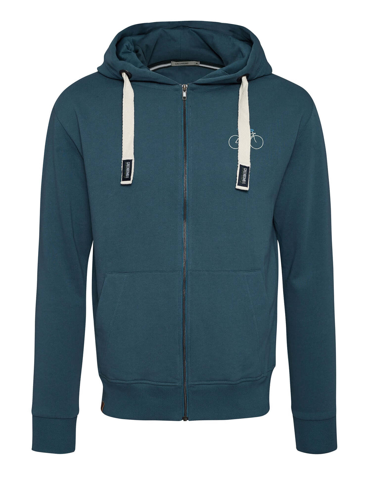 Blue Stone: Entspannte Zipjacke aus Bio-Baumwolle für Herren [24714]