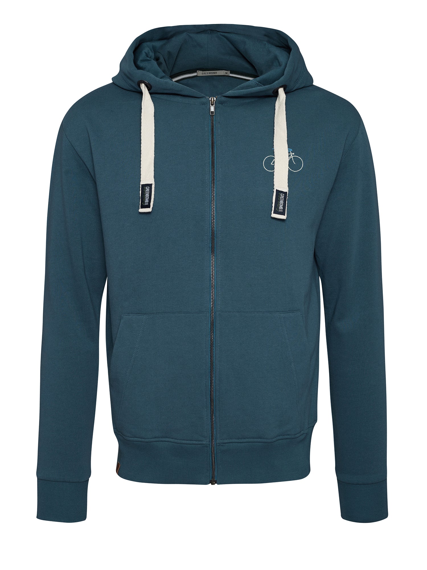 Blue Stone: Entspannte Zipjacke aus Bio-Baumwolle für Herren [24714]