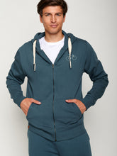 Blue Stone: Entspannte Zipjacke aus Bio-Baumwolle für Herren [24715]