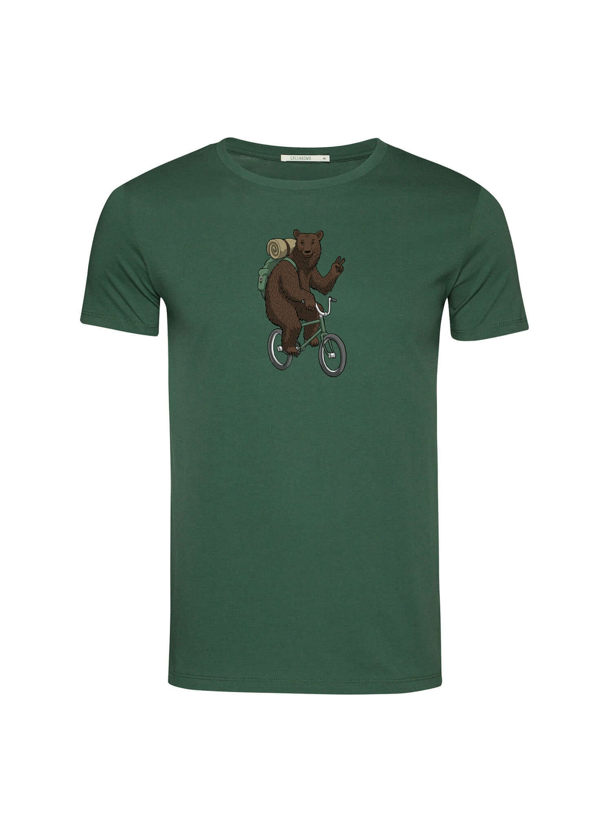 Bottle Green: Sportliches T-Shirt aus Bio-Baumwolle für Herren [24727]