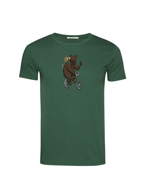 Bottle Green: Sportliches T-Shirt aus Bio-Baumwolle für Herren [24727]