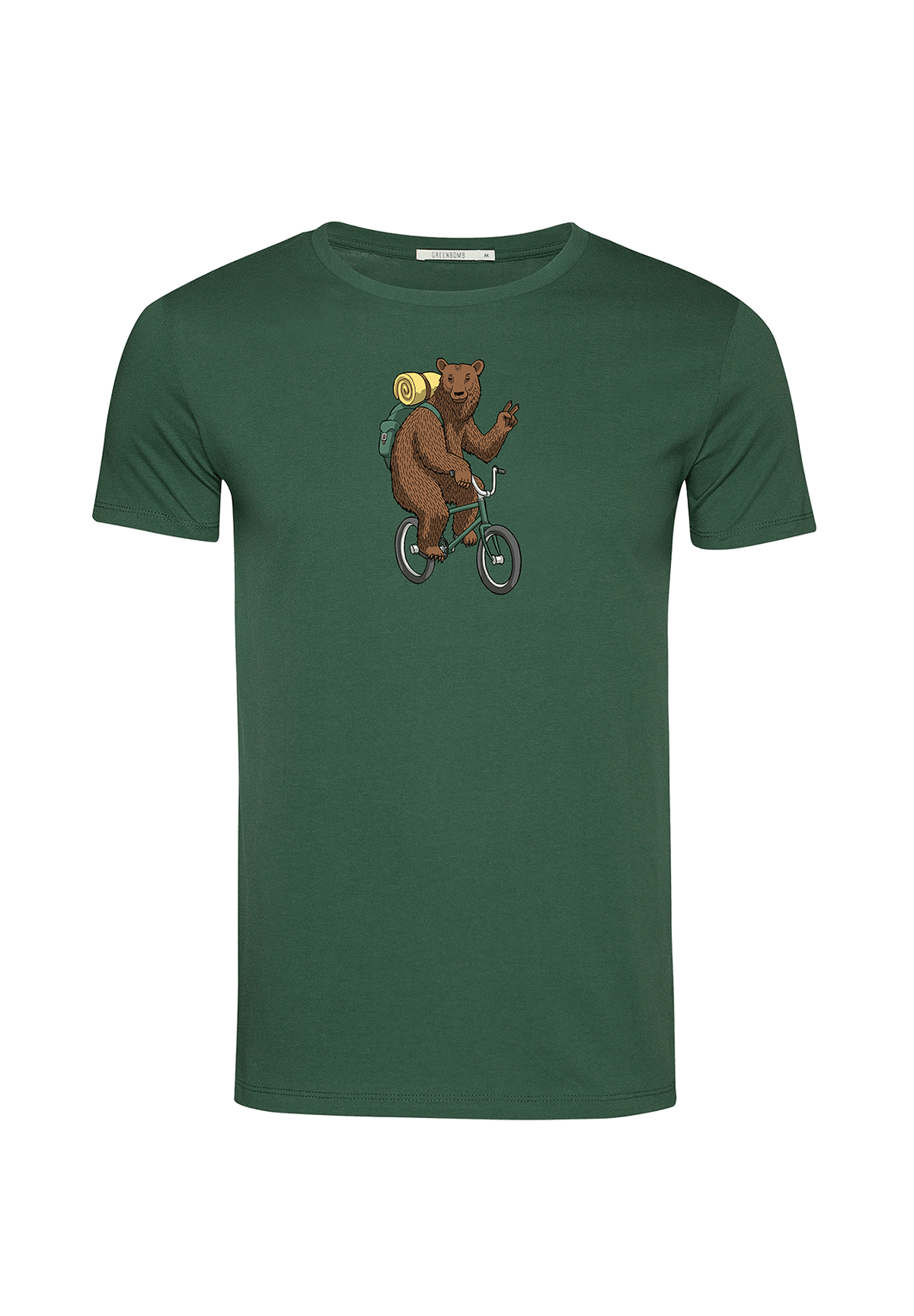 Bottle Green: Sportliches T-Shirt aus Bio-Baumwolle für Herren [24731]