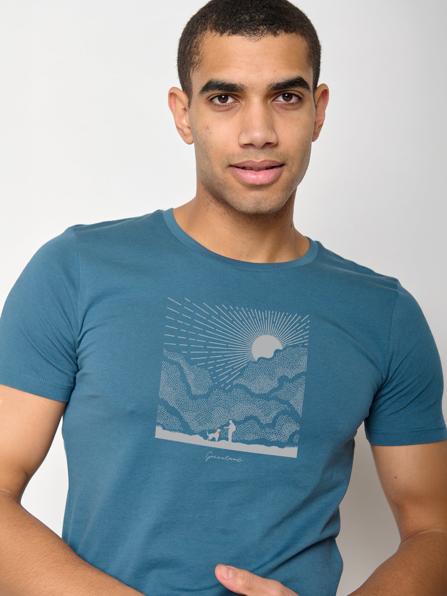 Blue Stone: Sportliches T-Shirt aus Bio-Baumwolle für Herren [24775]